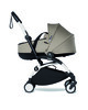 Babyzen YOYO2 Stroller White Frame with Taupe Bassinet image number 3